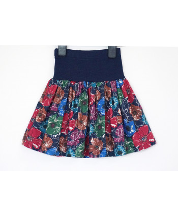 Cotton Floral Skirt 2-4 years elastic waist band