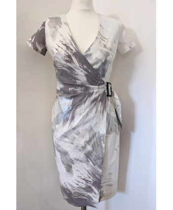 Fitted Pure Linen Dress Size 8-10